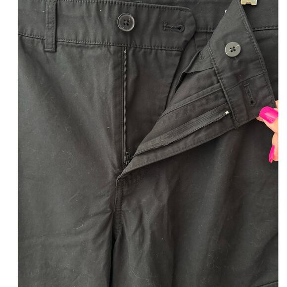 Madewell Jet Black The Barrel-Leg‎ Utility Pant in Garment-Dyed Twill Size 2 - Picture 8 of 12